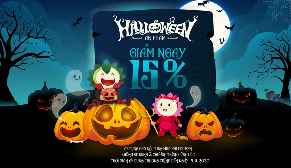 Ấn phẩm mùa Halloween - Giảm 15% trên đơn